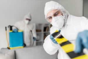 Il nostro servizio di sanificazione post mortem Il nostro servizio di sanificazione post mortem